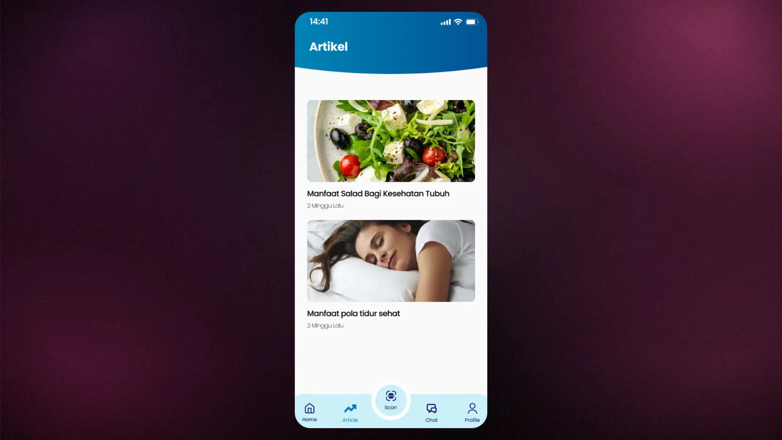 Screenshot 5 of Alitnest — Healthy-lifestyle prototype app featuring AI-based food scanning, workout schedules, and nutrition consultations.