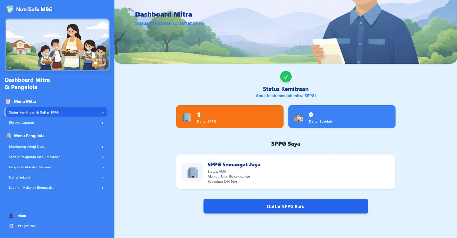 Screenshot 4 of Nutrisafe — Role-based backend for school meal monitoring, with real-time AI food scanning for nutrition analysis.